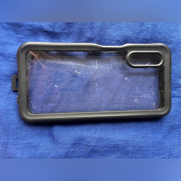 (2)A13 Samsung galaxy phone cases black & rose gold waterfall pink sequins float - Picture 11 of 11